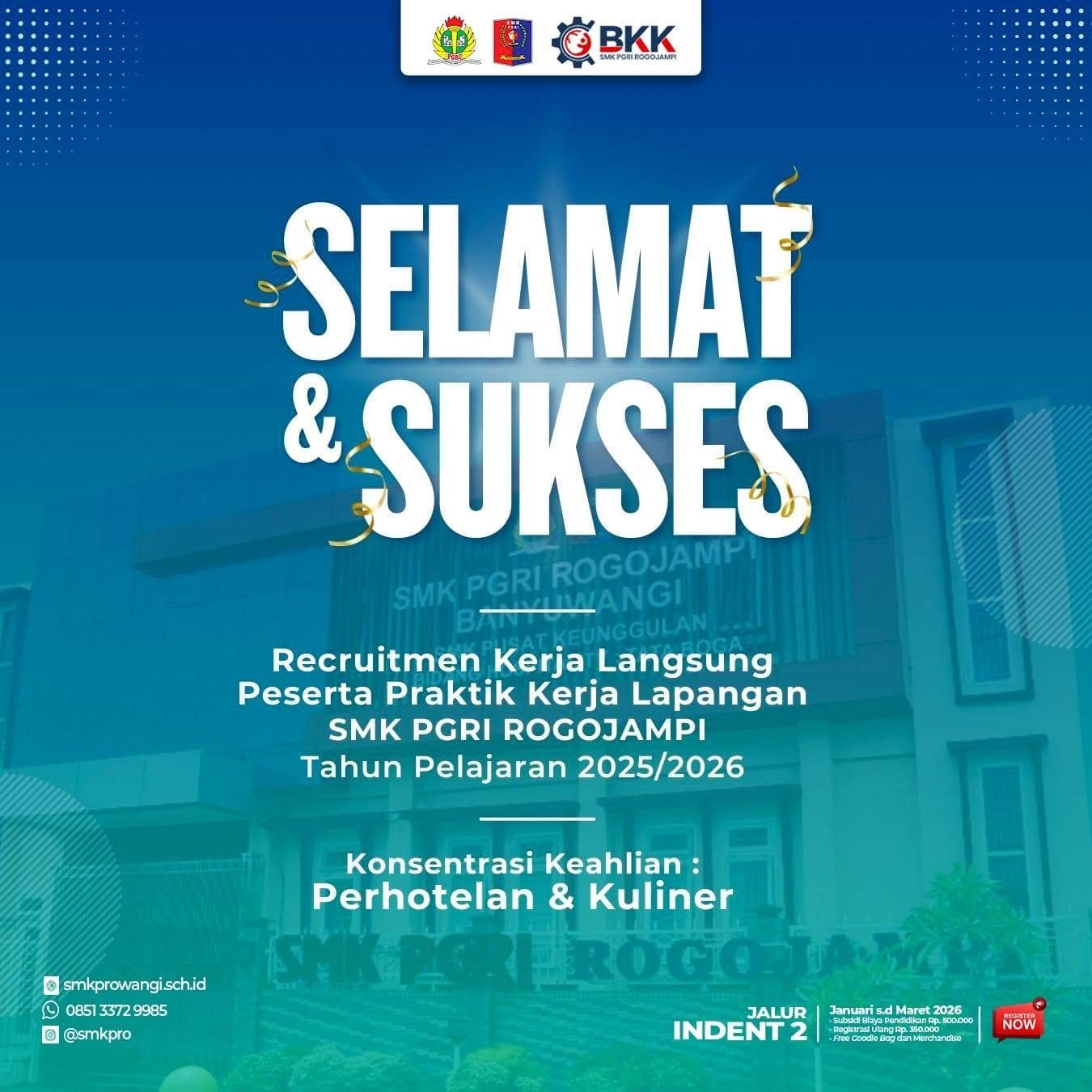 Rekrutmen Kerja Langsung bagi Peserta Didik Praktik Kerja Lapangan Jurusan Kuliner dan Perhotelan